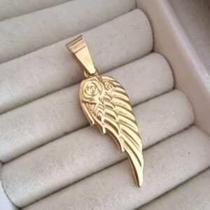 Dije Ala Acero Dorado