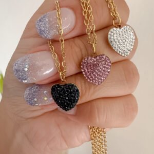 Cadena + Dije Corazon 3d