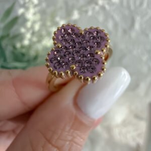 Anillo Trébol Lila AD