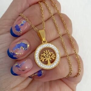 Cadena Arbol Strass AD