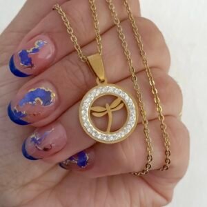 Cadena Libélula Strass AD