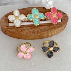Anillo Flor Color