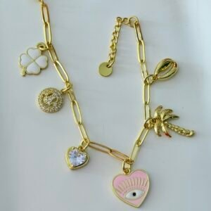Pulsera Con Dijes Art 5389d