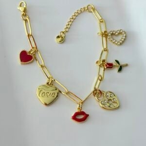 Pulsera Con Dijes Art 5381d