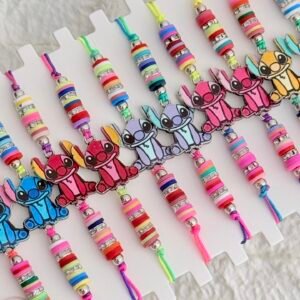 Blister 12 Unidades Pulsera - Tobillera Hilo STITCH