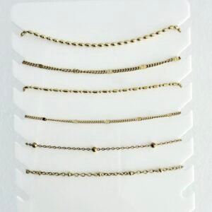 COMBO 2  Pulseras Acero Dorado x 6