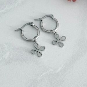 Aros Acero Quirurgico Con dije Colgante Mod1