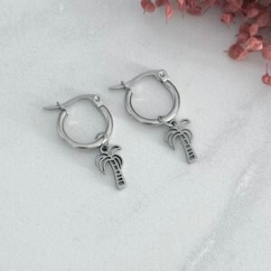 Aros Acero Quirurgico Con dije Colgante Mod9