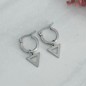 Aros Acero Quirurgico Con dije Colgante Mod10