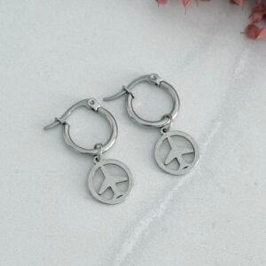Aros Acero Quirurgico Con dije Colgante Mod14