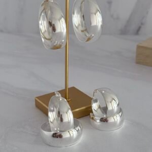 Aros Cinta Anchos Acero Blanco