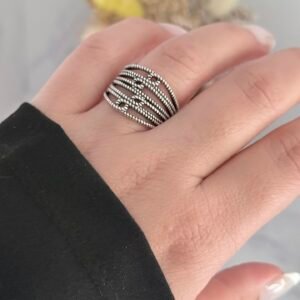 Anillo Acero Blanco Art 553-17