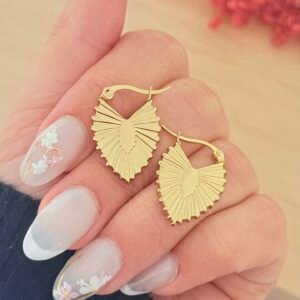 Aros Acero Dorado Art 974d