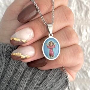Collar Acero Quirurgico Divino Niño Jesus