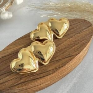 Aros Acero Dorado Artd18