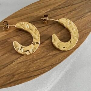 Aros Acero Dorado Artd19