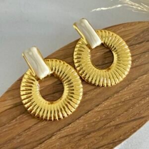 Aros Acero Dorado Artd20