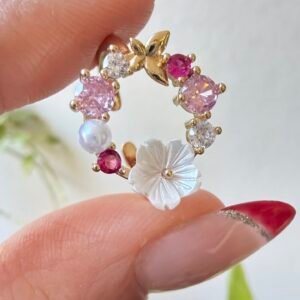 Anillo Flor Bronce Dorado Art22