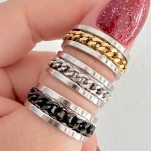 Anillo Acero Quirurgico Tipo Cadena