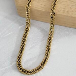 Cadena Acero Dorado Art12d 55 cm