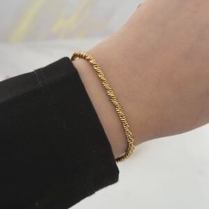 Pulsera Acero Dorado Art255d