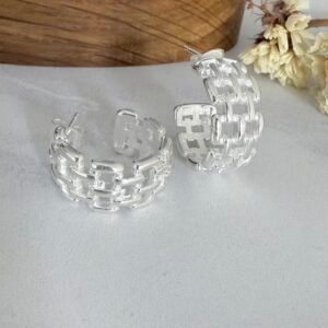 Aros Acero Blanco Art2334b