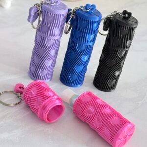 Llavero Porta Bálsamo Labial Modelo Rayado