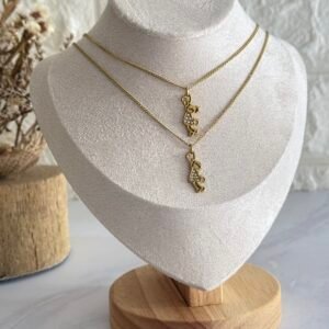 Cadena Acero Dorado Nene Con Stras