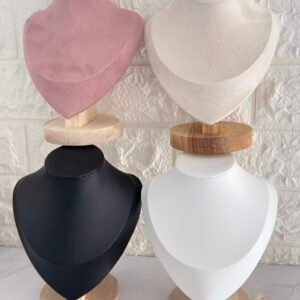Cuello Exhibidor Para Joyas de Madera