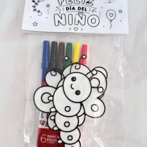 DIA DEL NIÑO : Kit 3D para colorear Modelo 3 Mariposa