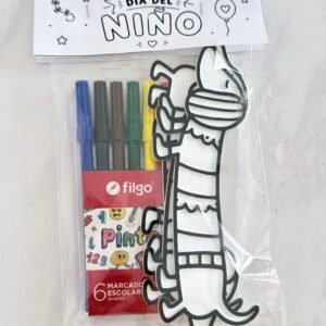 DIA DEL NIÑO : Kit 3D para colorear Modelo 4 Perro Salchicha