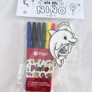 DIA DEL NIÑO : Kit 3D para colorear Modelo 9 Mar