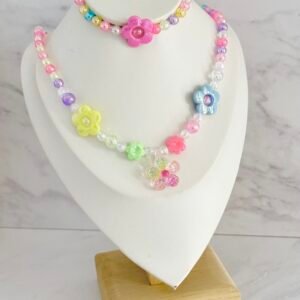 Collar + Pulsera Nena Modelo Flor