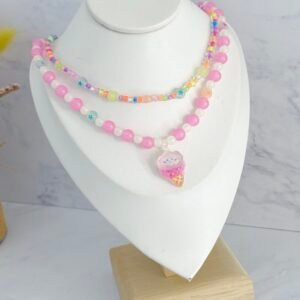 Collar Doble Nena Modelo Helado