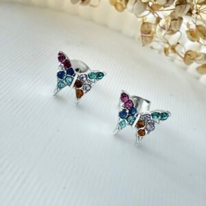 Aros Mariposa Color Acero Quirurgico