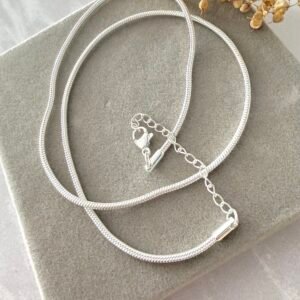 Cadena Cola Rata Acero Blanco 2.0 mm 45 + 5 cm