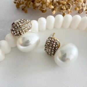 Aros Acero Dorado Art6998