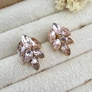 Aros Brillo Acero Dorado Rosa