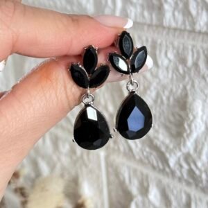 Aros Colgante Acero Quirúrgico Negro