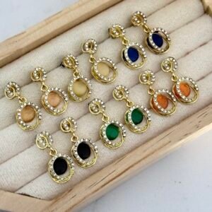 Aros Acero Dorado Art6306