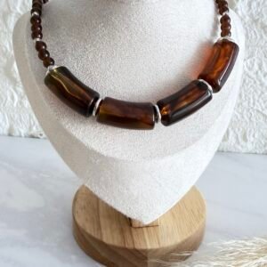 Collar Chunky Plateado Mod1499