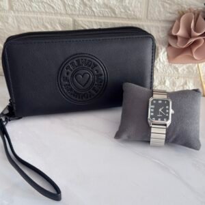 Combo Billetera + Reloj Metal Modelo 8