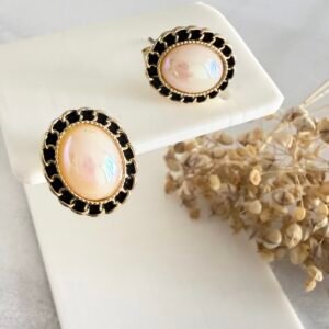 Aros Acero Dorado Art1674d