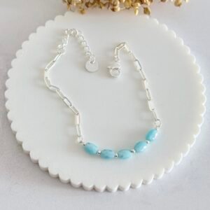 Pulsera Acero Blanco Art628b Celeste