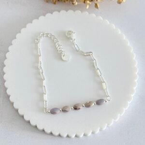 Pulsera Acero Blanco Art628b Lila