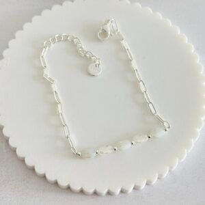 Pulsera Acero Blanco Art628b Blanca