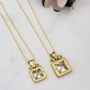 Collar Bvlgari Acero Dorado Gris