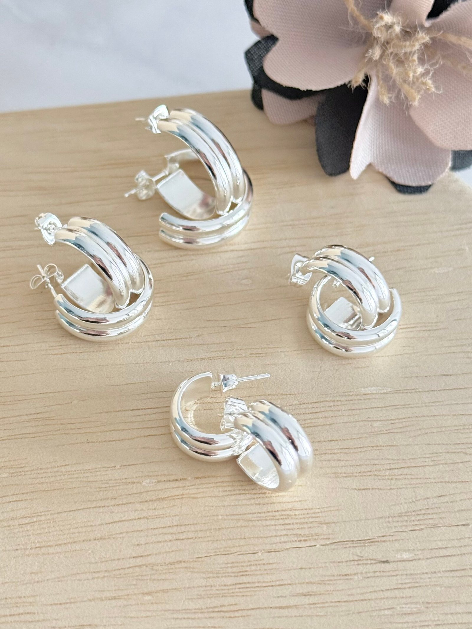 Aros Acero Blanco Art96b
