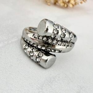 Anillo Macizo Acero Quirúrgico Combinado Modelo 5
