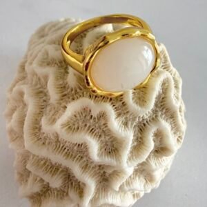 Anillo Acero Dorado Art 559-10